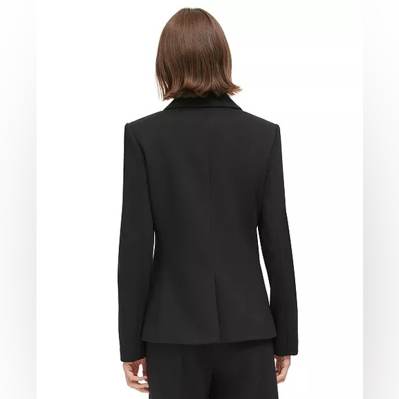 Calvin Klein Black Two-Button Blazer Size 8 - Picture 5 of 14